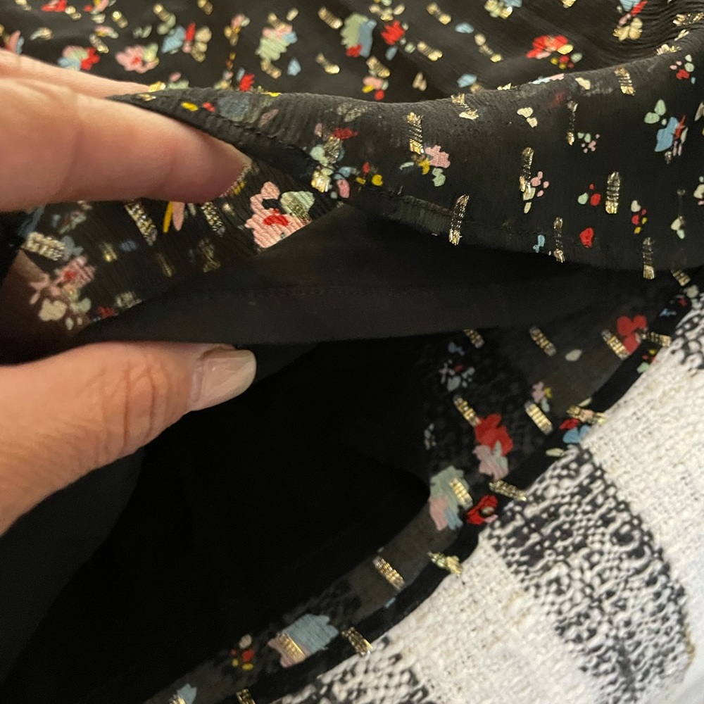 SEZANE black print shirt size 34 or Small - Picture 10 of 11